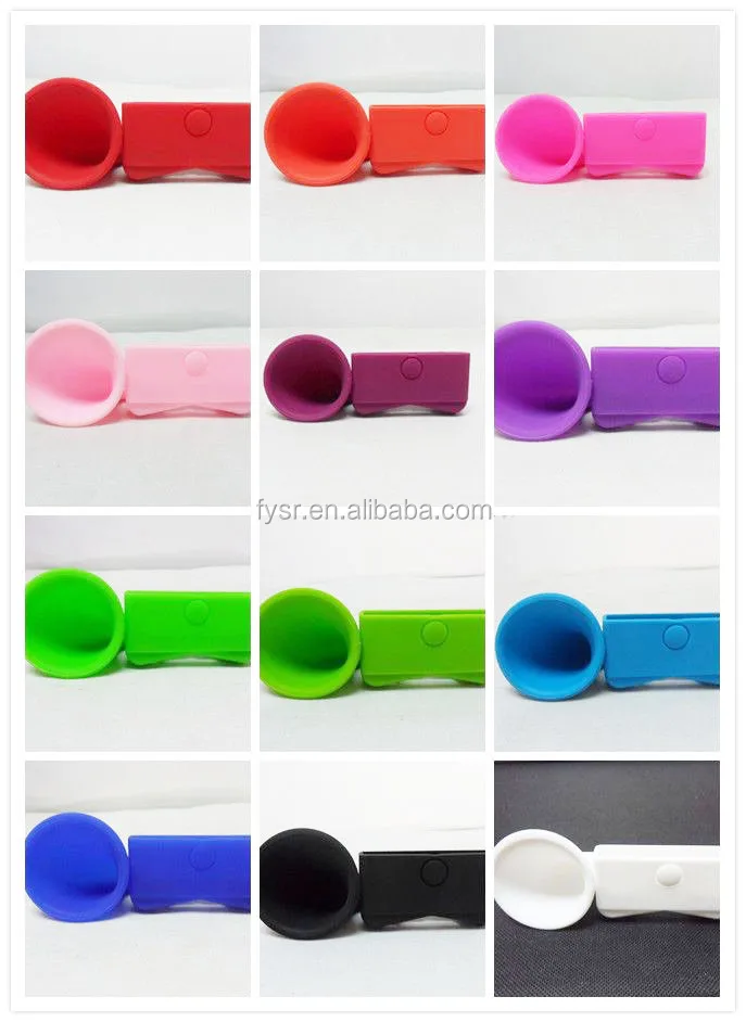 custom silicone smart phone loudspeaker silicone mobilephone megaphone - ANKUX.COM