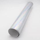 Custom Laser Silver Hologram Shrink Printing PVC Holographic Film Sticker in Sheet/Roll