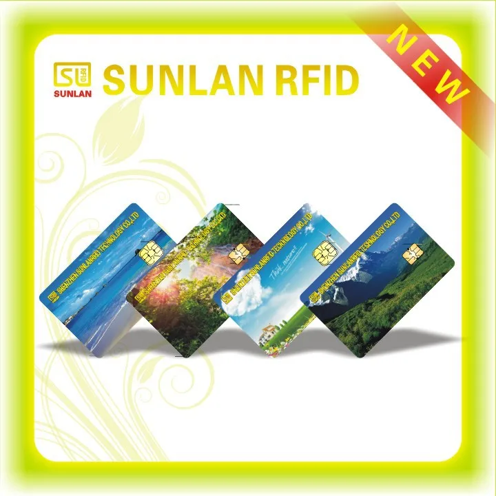 Blank rfid contact card with serial number,Logo ect