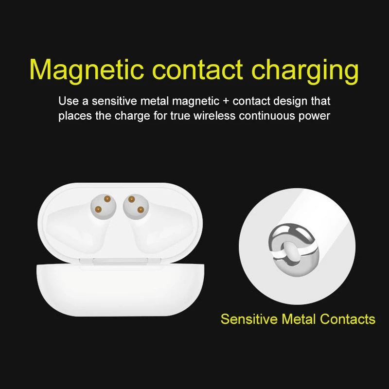 i12 Plus TWS Bluetooth 5.0 Wireless Earphones with Charging Case Support for Apple iPhone Android Auto Pairing & Touch Control - ANKUX.COM
