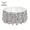 AL1-TC17 New Design festive jacquard tablecloth ribbon embroidery table clothes wedding frill