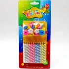 Dia 5.5mm Relighting/ Magic Spiral Birthday Cake Candles With 24 Pcs Holders