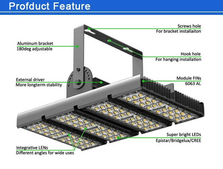 transparent lamp shade 100w projector light tunnel
