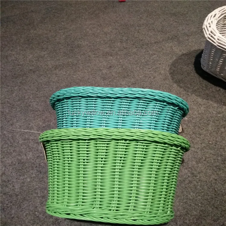 wholesale cheap and high quality colorful willow bike basket