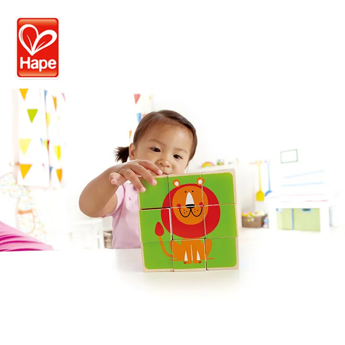 Hape 3D Puzzle Game Handmade Wooden Toy For Age Group 24M+