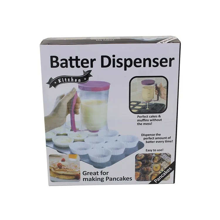 900ml pancake batter dispenser baking tool for cupcakes, waffles