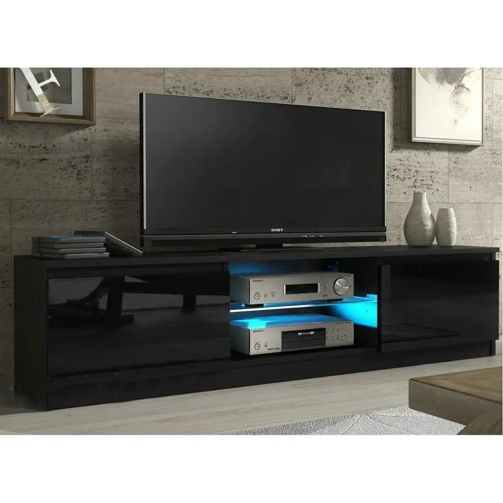 Boca Black Modern 75 Tv Stand By Meble Furniture