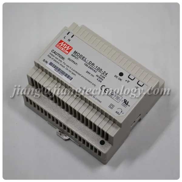 DR-100-24 Meanwell Single Output Switching Power Supply DIN Rail 24V 100W Power Supply