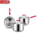 Hot selling stainless steel nonstick triple-ply induction cookware pans sets