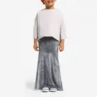 2019 Muslim Girls Fashion Abaya Cute Muslim Girl Plain Color Hijab Jubah For Child With Scarf