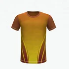Popular custom gym two tone color changing t-shirt men's 100% cotton promotional t shirt