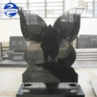 Beauty Granite American Style Butterfly Baby Tombstones