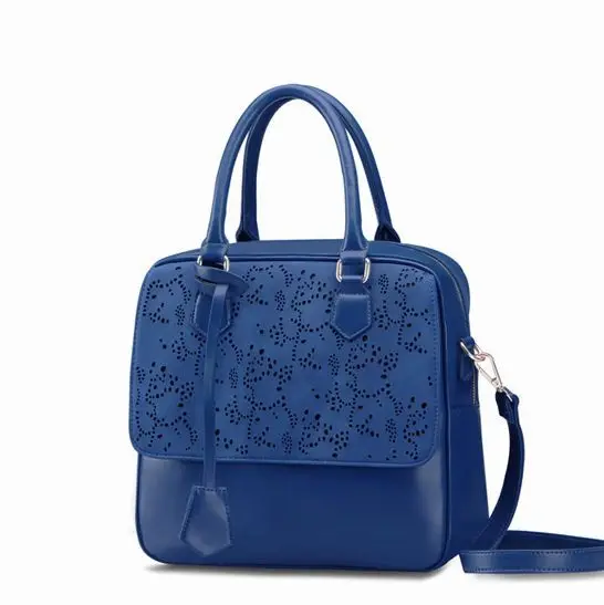 Promotion!!!2015~hot selling~Fashion Elegant Hollow pattern Women PU Leather handbag\bag~Free Shipping13B19