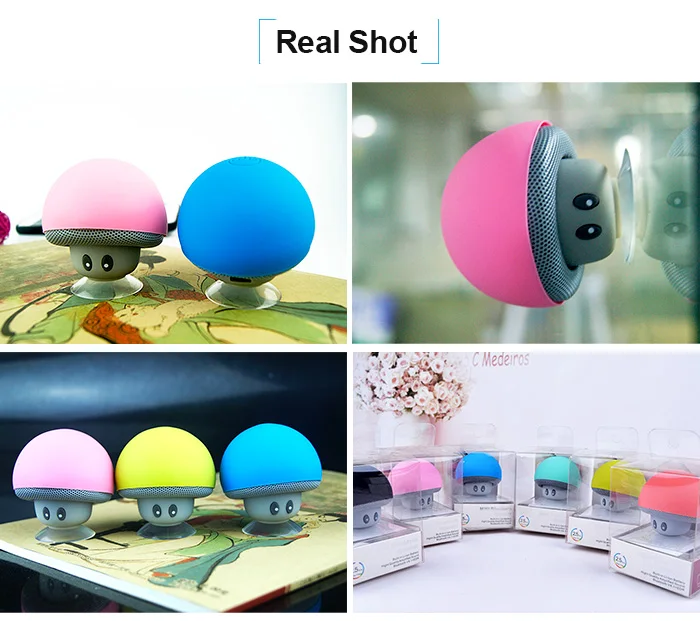 Best Promotion Gifts Carton Small Mushroom Head Bluetooth Speaker Hand Free Custom Speaker - ANKUX.COM