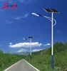 Energy saving outdoor led solar street light with lighting pole and solar panel