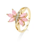 15397 Xuping China factory latest gold finger wedding designs ice stone engagement ring