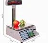 Cheap pos electronic digital price computing scale with label printer commercial food weighing scales