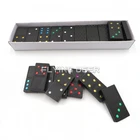 Hot Selling Double 9 Domino Game ,Domino Play Set In Wood Box