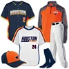 100% polyester custom baseball & softball uniforms