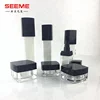 5ml 10ml 15ml 30ml 50ml Square acrylic jars and bottle for cosmetic cream packaging
