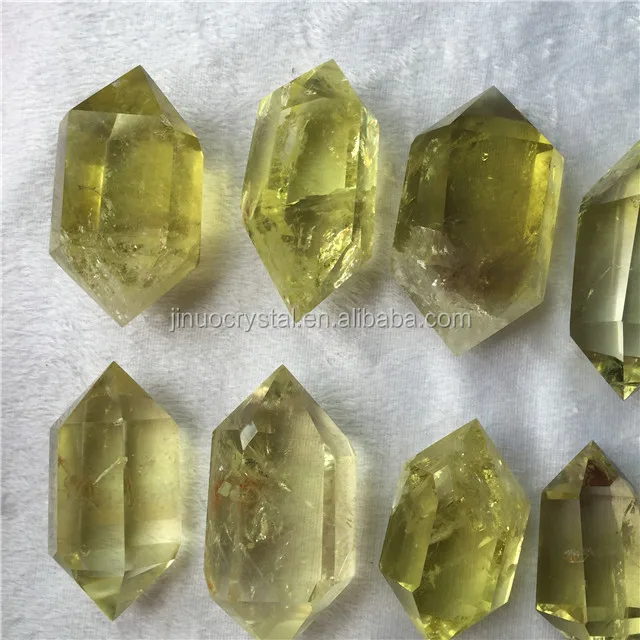 high quality customized natural citrine crystal point wand for
