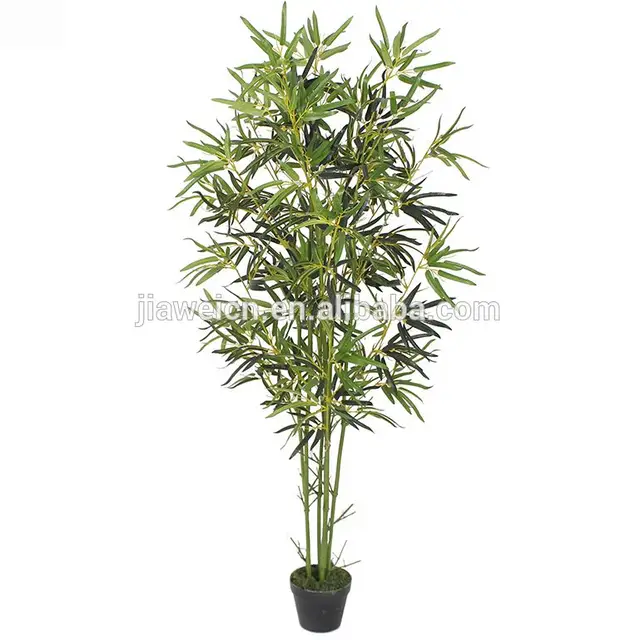 decorative plastic artificial tree bamboo leaves branches