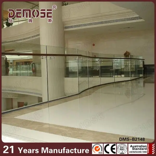 Frameless Steel Glass Railing For Pool/Porch/Deck/Balcony