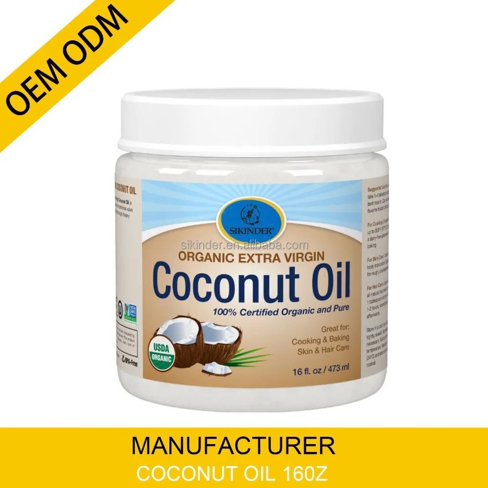 Gut für die haare, Haut, Babys,, kaltgepresst Premium-Qualität oem kokosöl