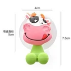 Eco-Friendly Toothbrush Holder a Creative Lovely Toothbrush Rack PVC Material Toothbrush Holder with Suction Cup