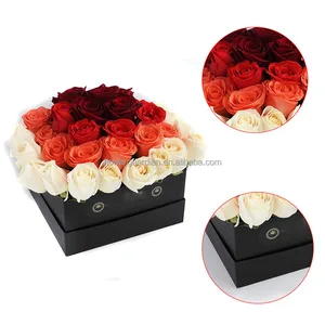 boxes with logo printing packaging custom paper acrylic flower