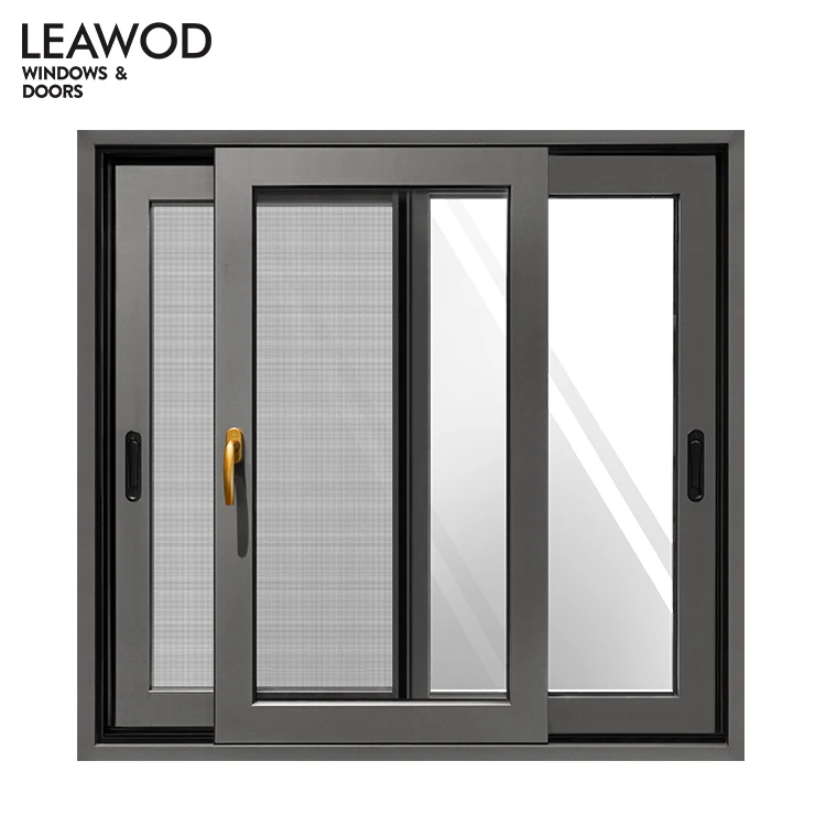 Lt138 Triple Glazed Windows Aluminium Sliding Window With Mosquito