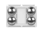 HVAC products bathroom ceiling mounted heater with ventilation and lighting 4 lamp infrared
