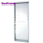 Sun Frame Best price shutter supplies customized aluminium glass louver window