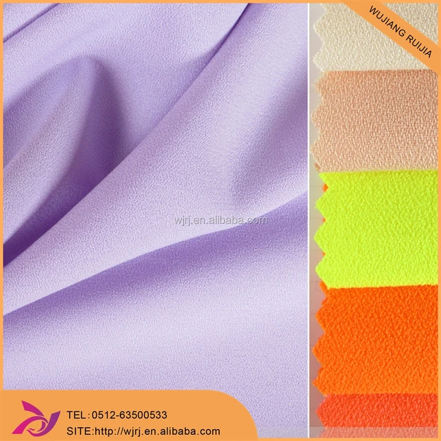 100% polyester 4 way heavy moss crepe chiffon fabric