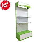 Giantmay Cheap Iron Hanging Shelf Merchandising Bulb Rack Floor Display Stand With LED Light