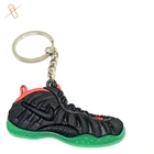 Hight quality micro injection 3d 2d pvc rubber sneaker shoe keychain keyholder