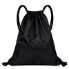 420D polyester sport drawstring backpack, mesh drawstring bag for promotion, string travel backpack for men