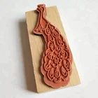 Provide custom art Animal toy stamp for kids wooden stamp