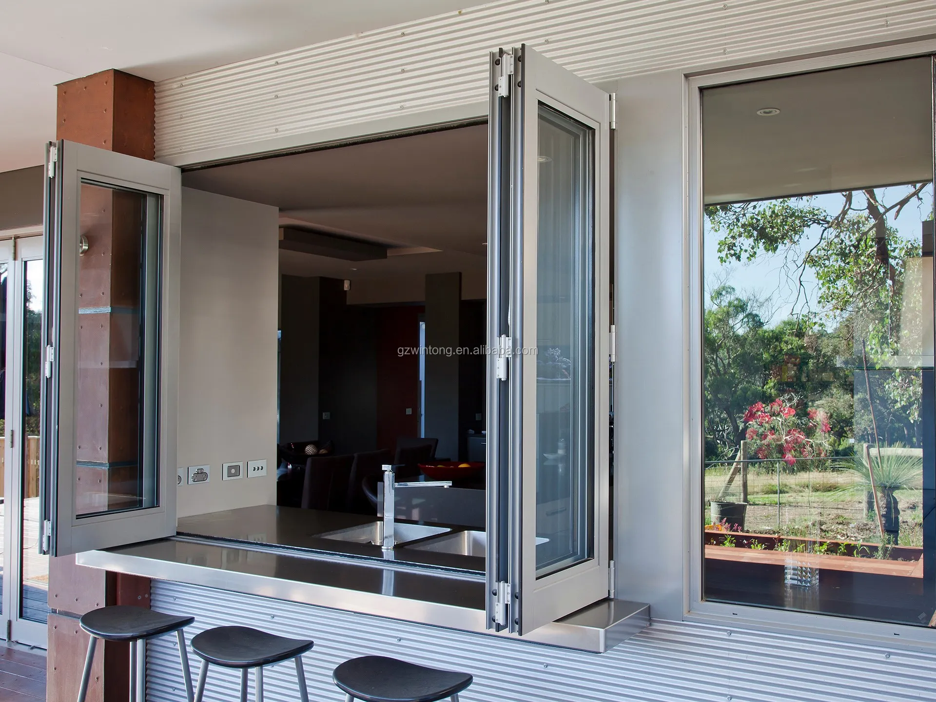 folding window aluminum accordion folding window windows doors
