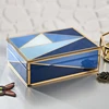 wholesale glass fashion jewellery box logo blue