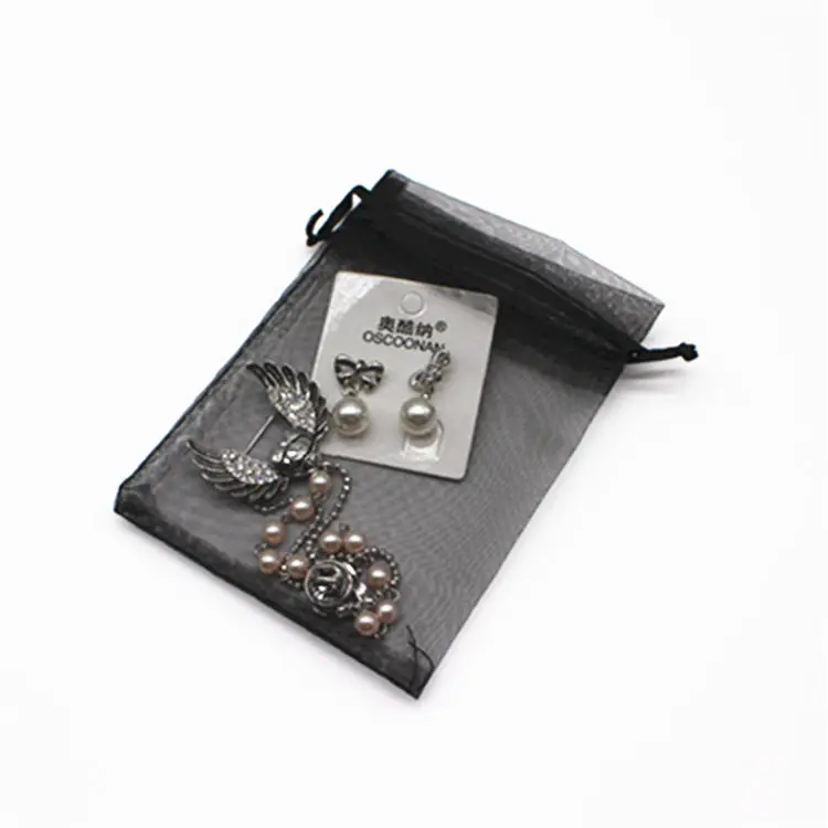 2020 custom printed logo drawstring organza bag festival candy