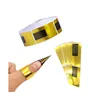 100/500 Pieces Gold Nail Art Guide Form For Acrylic UV Gel Tips Extension