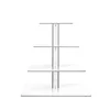 Clear Acrylic 4 Tier Cake and Pastry Tower Stand Wedding Cake Dessert Display Square
