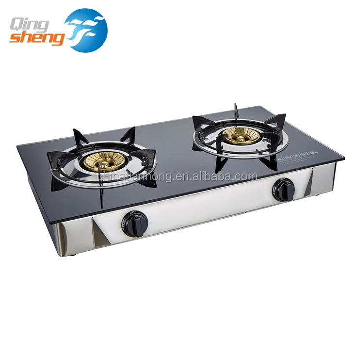 Hot Sales Tempered Glass Double Burners Gas Cooker Cooking Gas