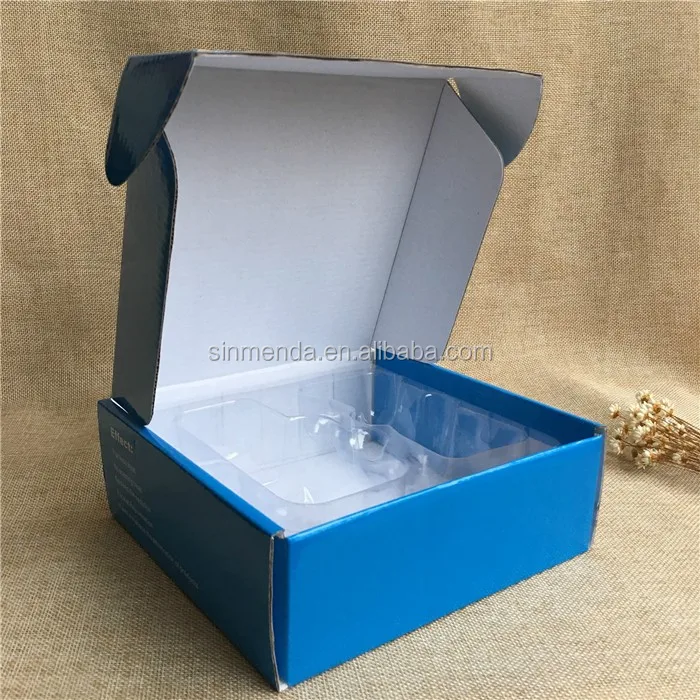 cardboard box with transparent window , corrugated paper box