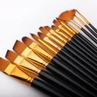 Factory Wholesale 17pcs Set Professional Oil Paint Artist Brush With Canvas Bag Artist Painting Brushes Set