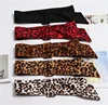 New arrival fashionable oversize square buckle leopard deerskin belt women wide girdle ladies fabric belts animal prints belt