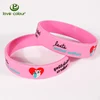 Flexible Soft stylish custom silicone bracelets for wholesale