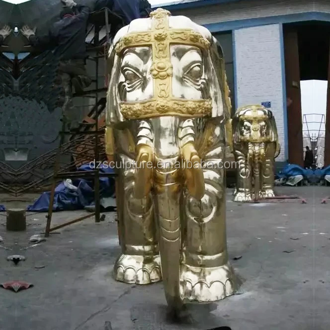 Wholesale Indian Decorative Items Stainless Steel Elephant Statues