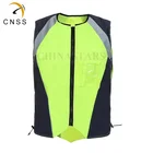 CSV-039 Custom Logo Hi Visibility Reflective Yellow Waterproof Safety Vest Running Cycling Motorcycle Sports Clothing